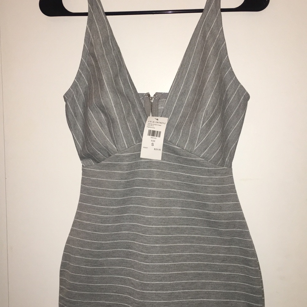 Fashion Nova “Tamika Stripe Dress”